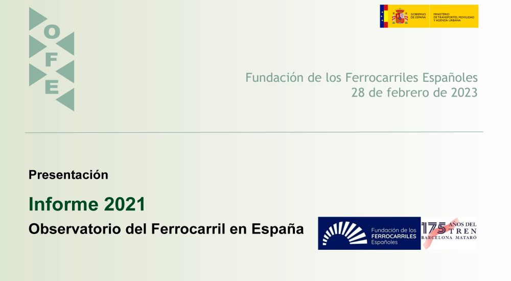 Presentado el nuevo informe del Observatorio del Ferrocarril en Espa�a